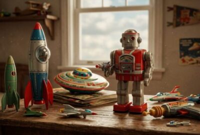 Les jouets d’inspiration spatiale : Avant 1970, l’espace était déjà dans la boîte