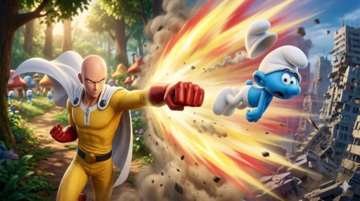 One Punch Man vs Un Schtroumpf : Le Duel que Personne n&rsquo;attendait